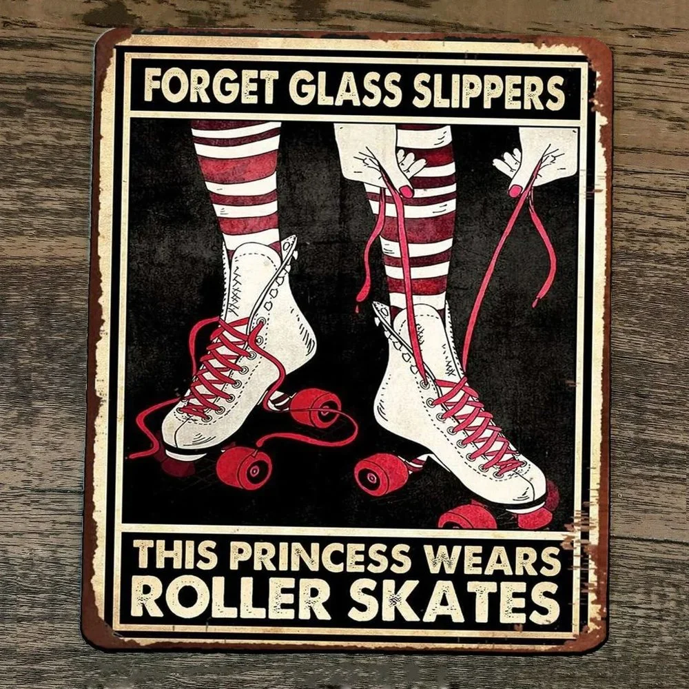 Mouse Pad Forget Glass Slippers This Princess Wears‎ Roller Skates